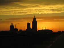 BLOG-Downtown Mobile Sunset From Bayway 04192013 [01]